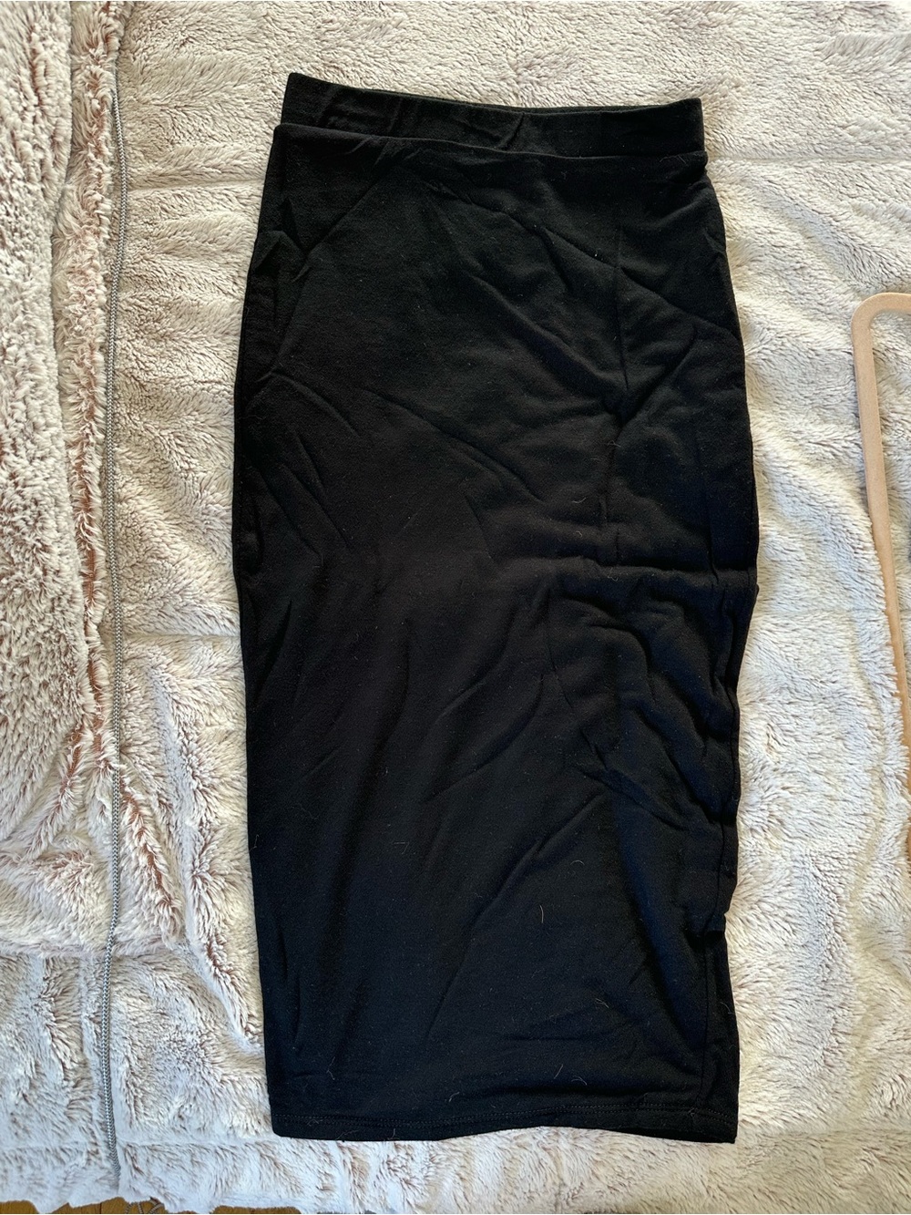 naked wardrobe Black High-Rise Pencil Skirt